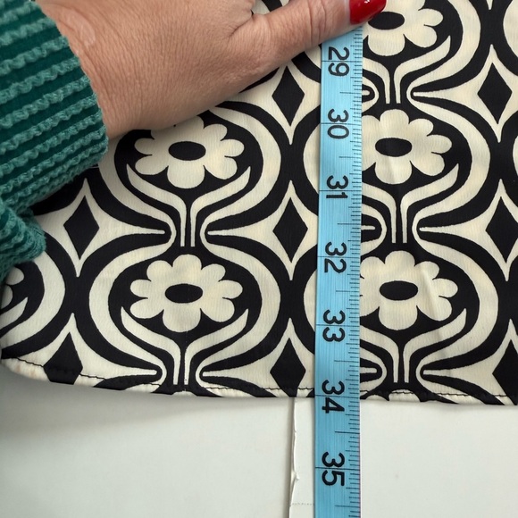 Mango Black Floral Printed Long Sleeve Funky Psychedelic Print Mini Dress Size 4 - Picture 13 of 13